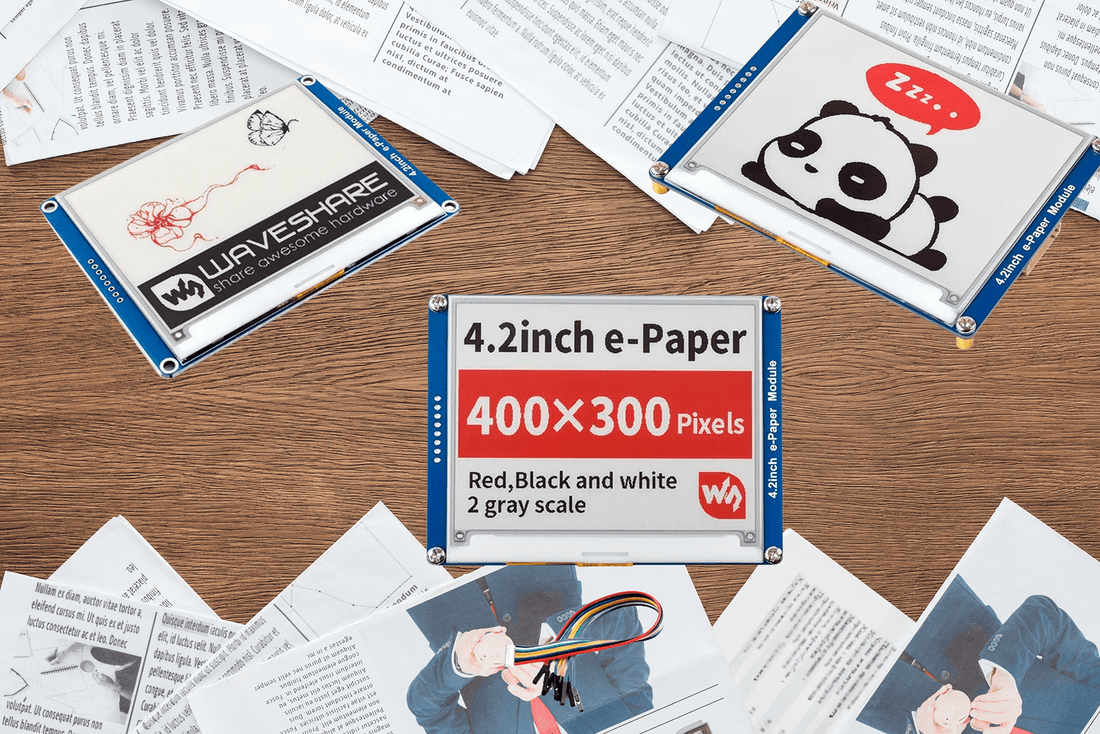 Cómo usar el e-Paper Waveshare 4.2" con Raspberry Pi Pico en MicroPython - Tecneu