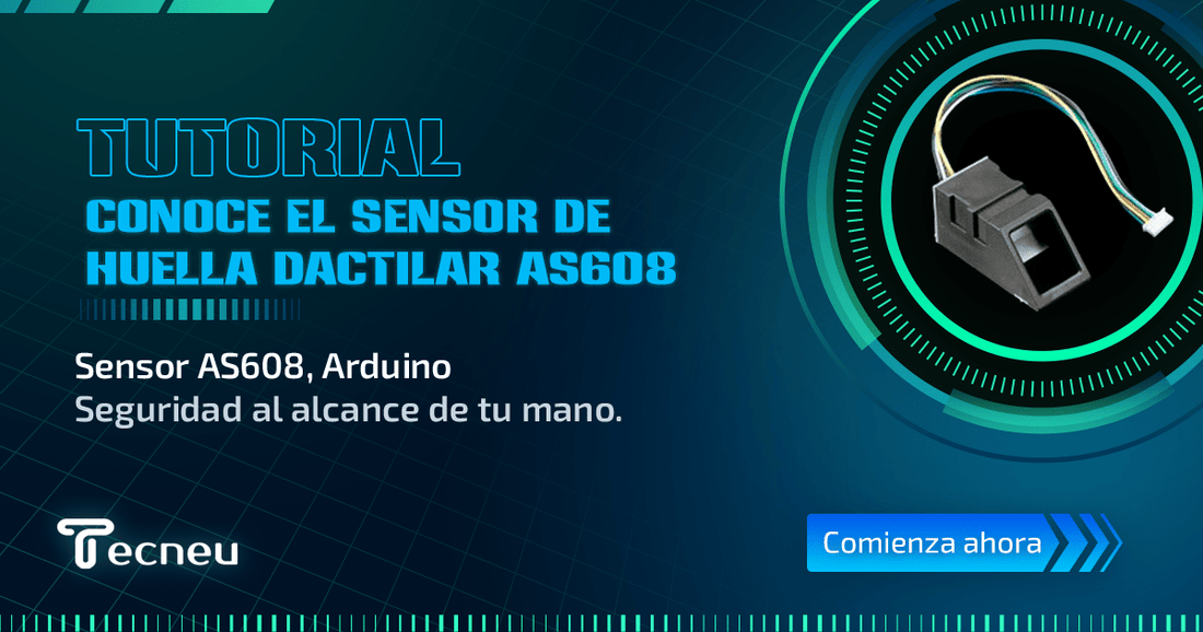 Huella Dactilar Digital As608 - Tecneu