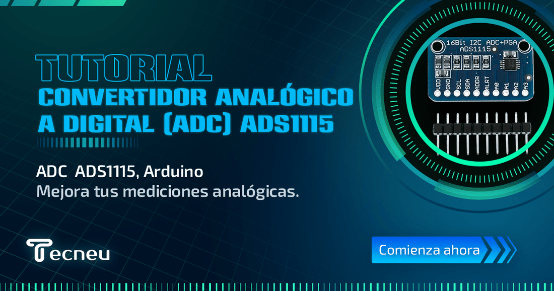 Mejora tus mediciones analógicas en Arduino con el ADS1115 - Tecneu