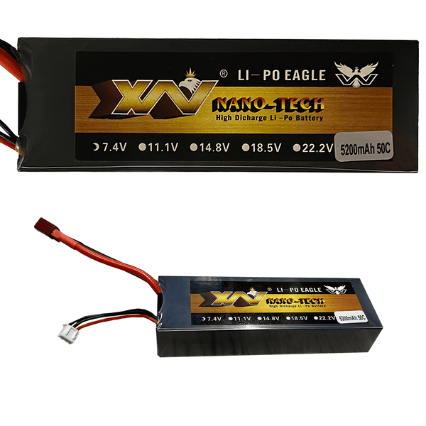 Batería LiPo Recargable 5200mah 7.4v 2s Conector Estilo T
