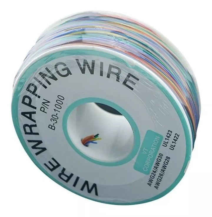 Rollo De Cable Kynar 305m 30 Awg Wire Wrapping - Tecneu
