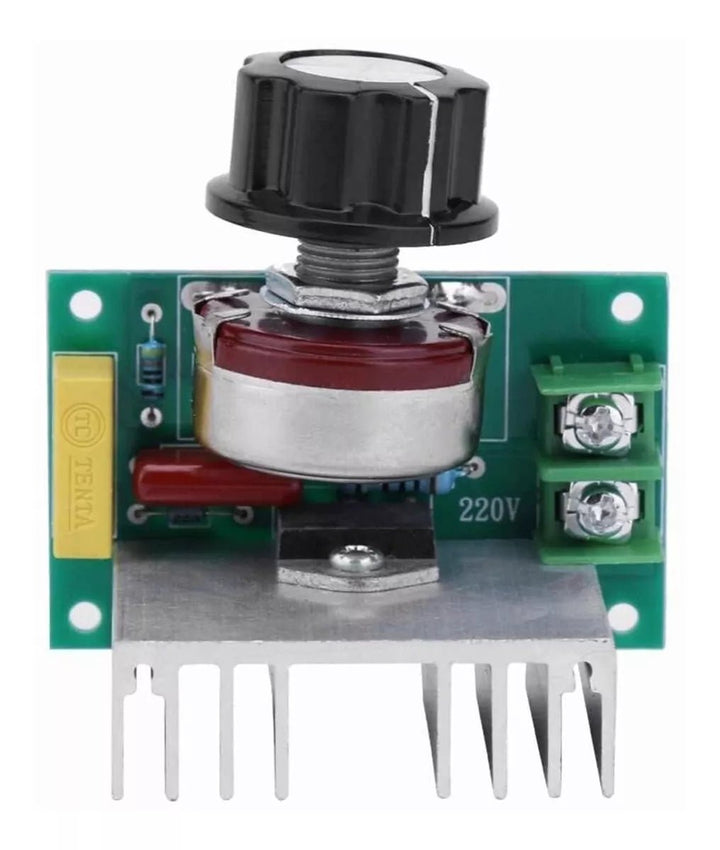 Regulador De Voltaje Dimmer Luz Velocidad 110vac 20a 4000w - Tecneu