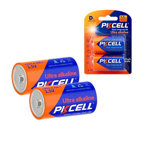 Pilas D Ultra Alcalina D2 Pkcell® Batería D Extra Duración