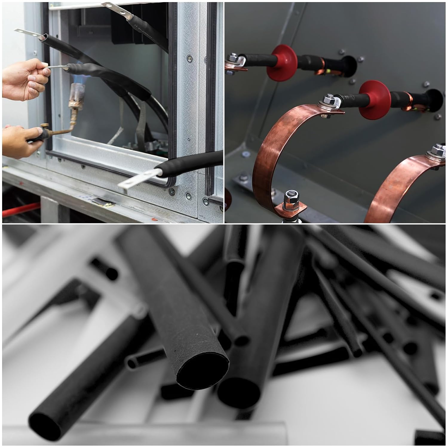 1 Metro de Tubo Termorretráctil Termofit Negro Varias Medidas - Tecneu