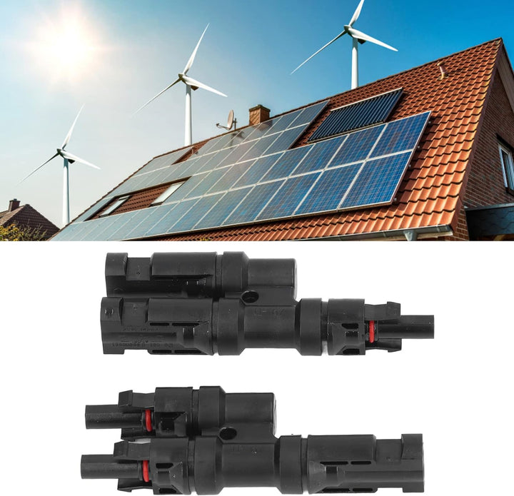 1 Par Conector Mc4 T2 Hembra Macho Paneles Solar 1500 VDC - Tecneu