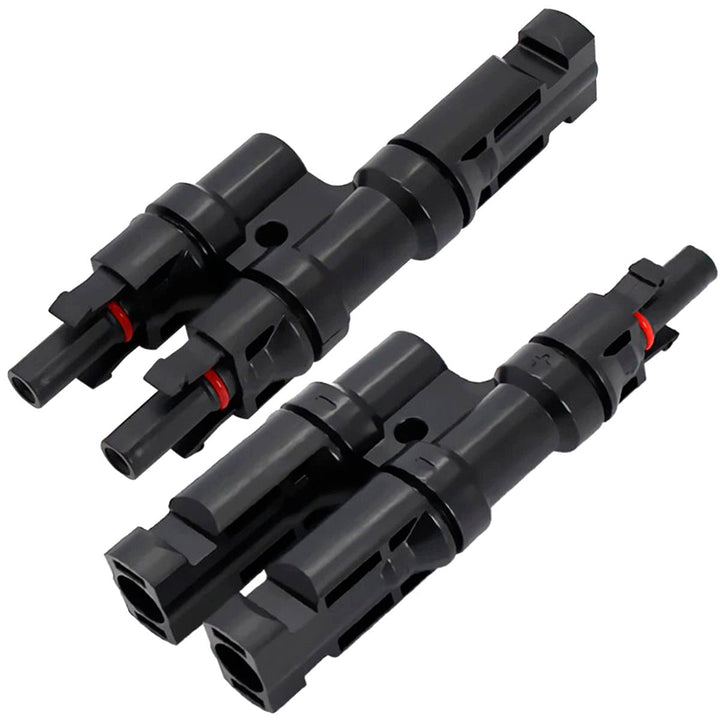1 Par Conector Mc4 T2 Hembra Macho Paneles Solar 1500 VDC - Tecneu