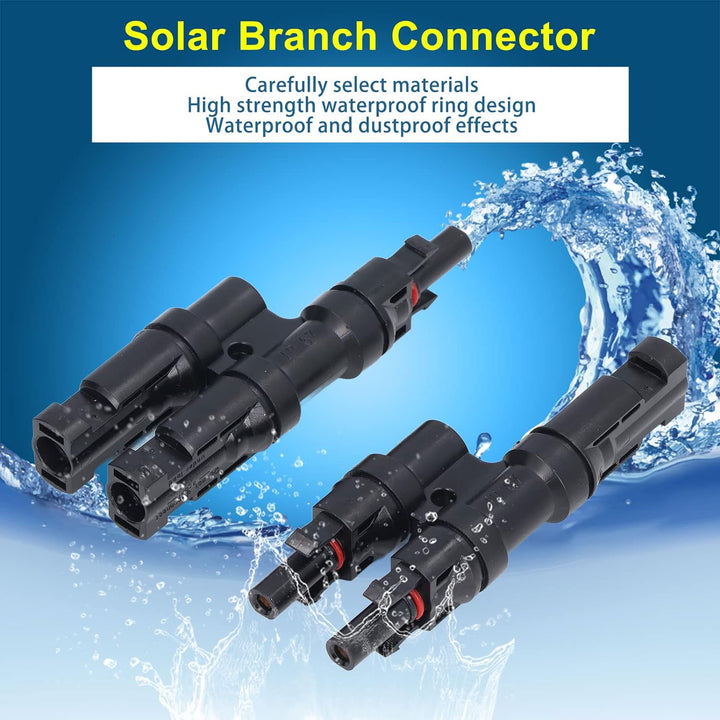 1 Par Conector Mc4 T2 Hembra Macho Paneles Solar 1500 VDC - Tecneu