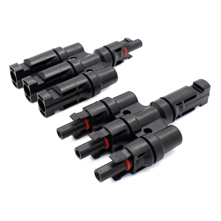 1 Par Conector Mc4 T3 Hembra Macho Panel Solar 1500 VDC - Tecneu