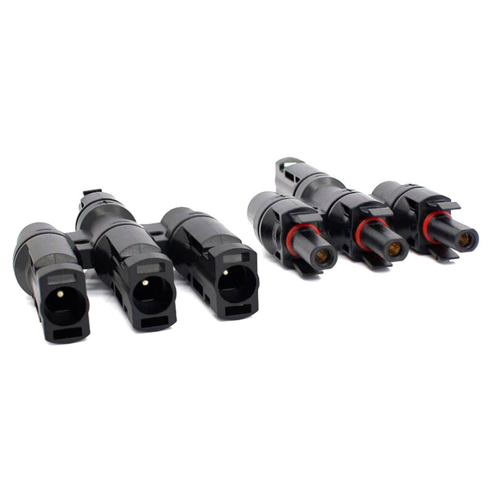 1 Par Conector Mc4 T3 Hembra Macho Panel Solar 1500 VDC - Tecneu
