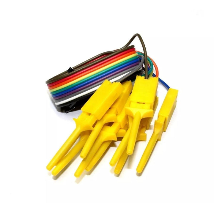10 Ganchos De Prueba Analizador Logico Clip Con Cable Dupont - Tecneu