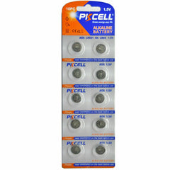 10 Piezas Batería Alcalina AG6 (D371, LR921) 1.5V 2.0mm