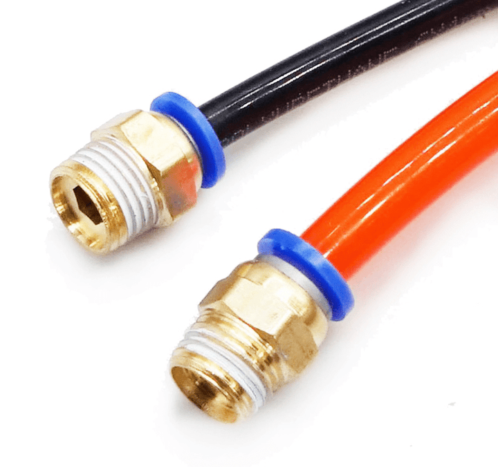18 Piezas Conector Rápido Neumático Racor Latón Medidas 4/6/8/10mm 1/4'' Pulgada - Tecneu