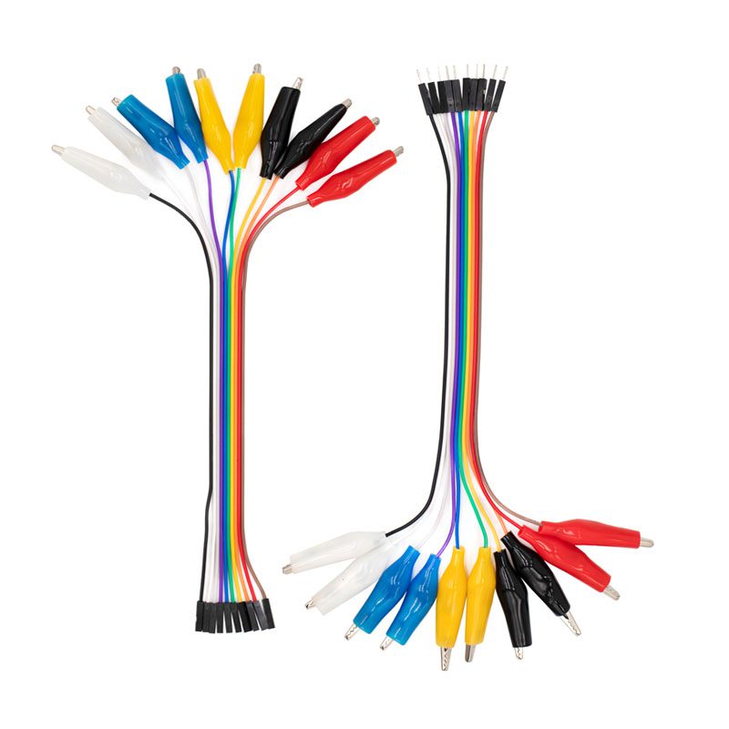 Tira Con 10 Cables Caiman A Dupont 30cm Cable Hembra O Macho