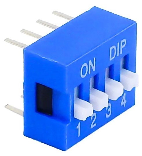 Dip Switch 1/2/3/4/5/6/8/10 Posiciones Interruptor Deslizable