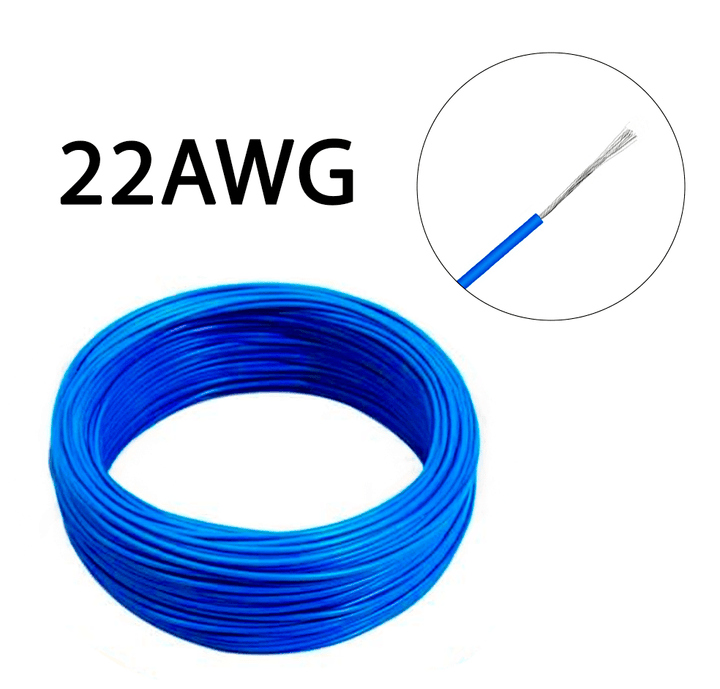 1m de Cable de Cobre estañado 22AWG Multifilar UL1007 - Tecneu