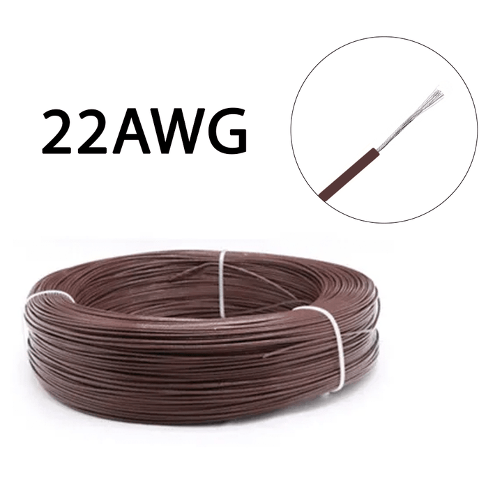 1m de Cable de Cobre estañado 22AWG Multifilar UL1007 - Tecneu