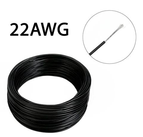 1m de Cable de Cobre estañado 22AWG Multifilar UL1007