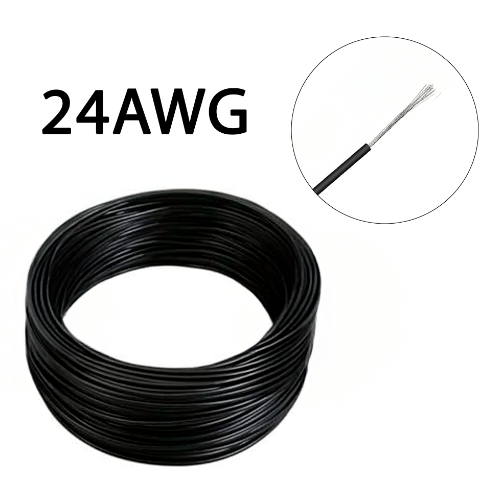 1 Metro de Cable de Cobre estañado 24AWG Multifilar UL1007