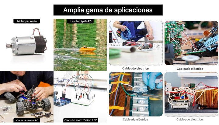 1m de Cable de Cobre estañado 24AWG Multifilar UL1007 - Tecneu