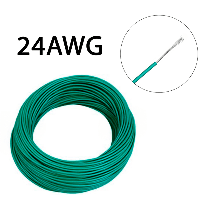 1m de Cable de Cobre estañado 24AWG Multifilar UL1007 - Tecneu