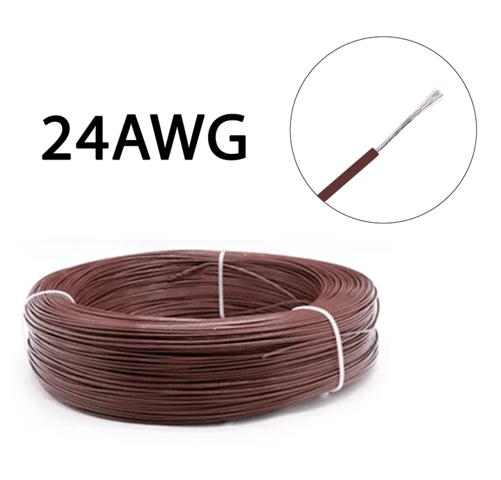1m de Cable de Cobre estañado 24AWG Multifilar UL1007 - Tecneu