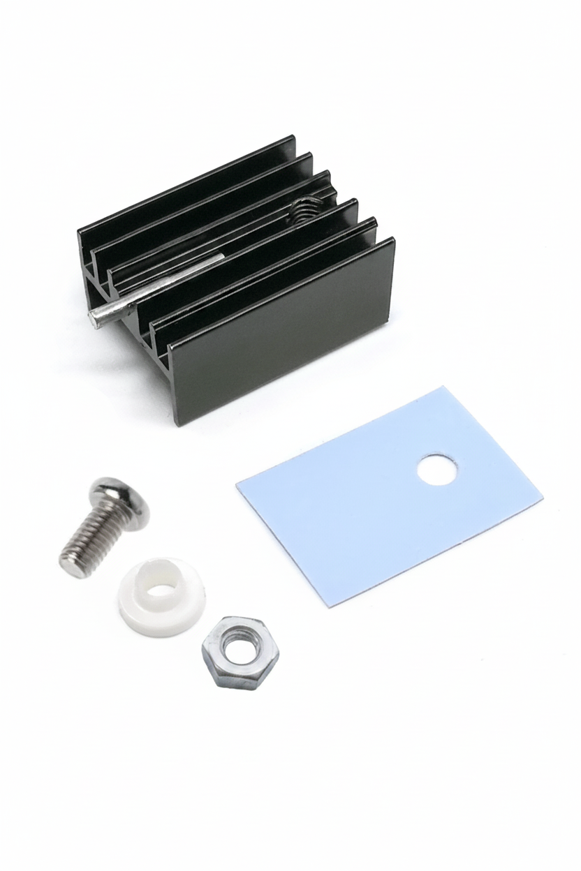20 Piezas Disipador Térmico Aluminio TO-220 15x11x20mm con Accesorios