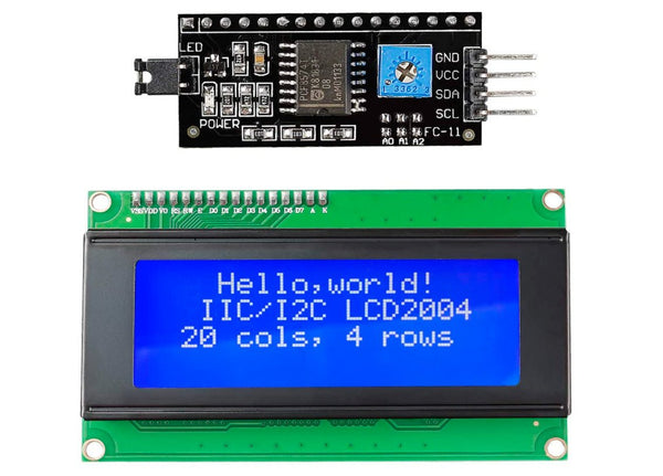 Display Lcd Pantalla 20x4 + Interfaz Conversión I2c