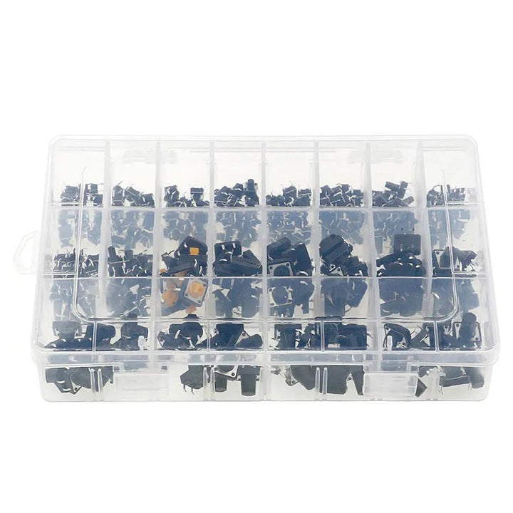 250 Push Button Pulsadores Interruptores 20 Tamaños Variados - Tecneu