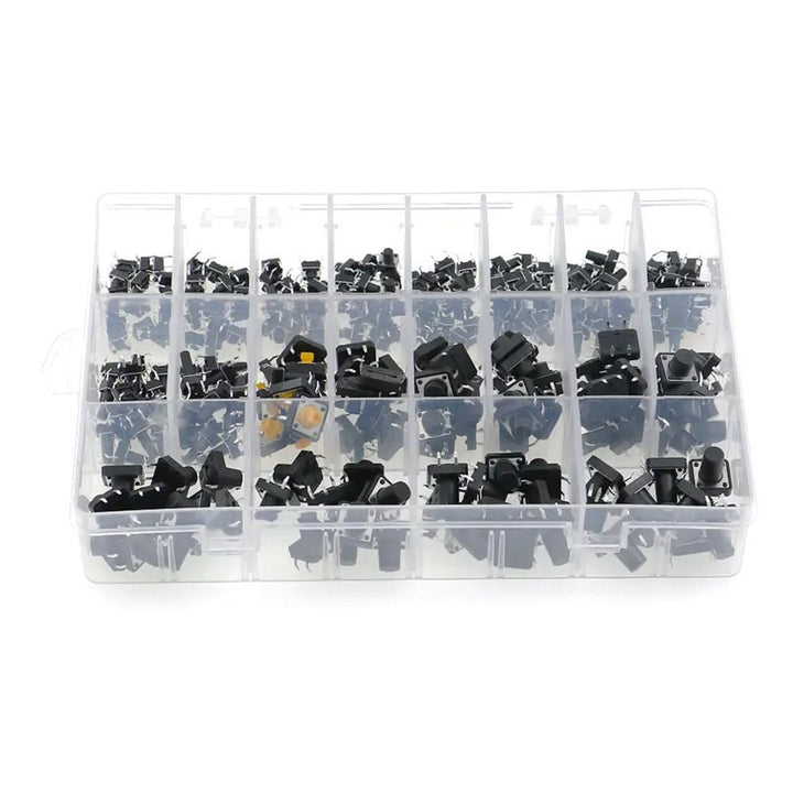 250 Push Button Pulsadores Interruptores 20 Tamaños Variados - Tecneu