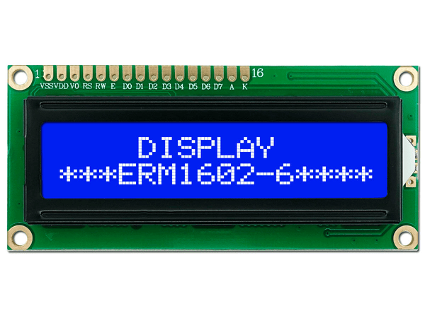 Display Lcd Pantalla 16x2 1602a Fondo Azul