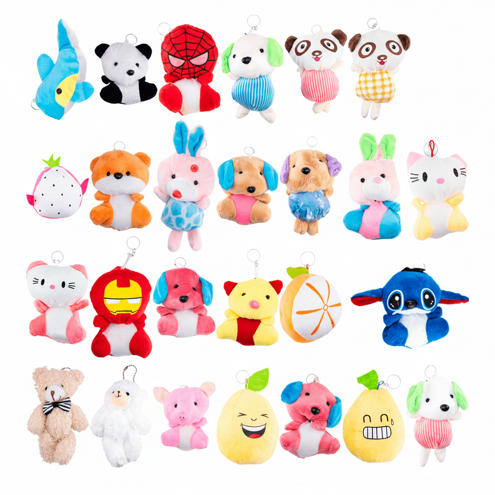 30 Piezas De Peluches de 10-15cm Modelos Surtidos para máquina de garra con relleno