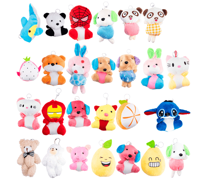 30 Piezas De Peluches de 10 - 15cm Modelos Surtidos para máquina de garra con relleno - Tecneu