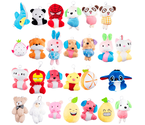 30 Piezas De Peluches de 10-15cm Modelos Surtidos para máquina de garra con relleno