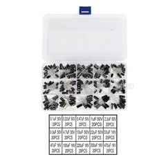 300 Capacitores Electrolíticos 15 Valores 0.1uf-470uf 16-50v Aluminio