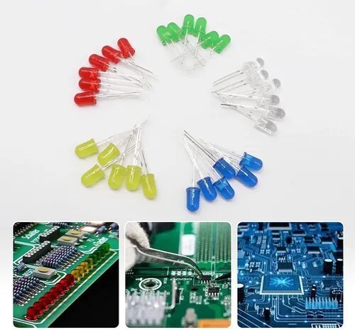 300 Leds Difusos De 3mm y 5mm, Mixto 5 Colores - Tecneu