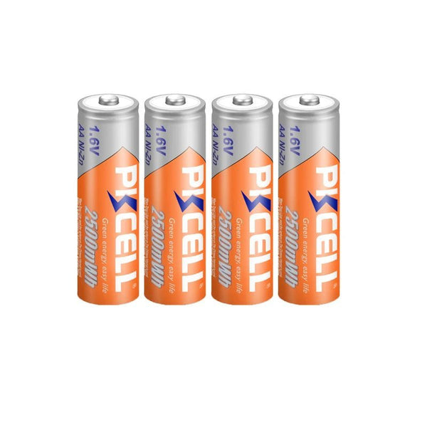 4 Pilas AA Recargables 2500mWh 1.6v Pkcell Ni - Zn - Tecneu