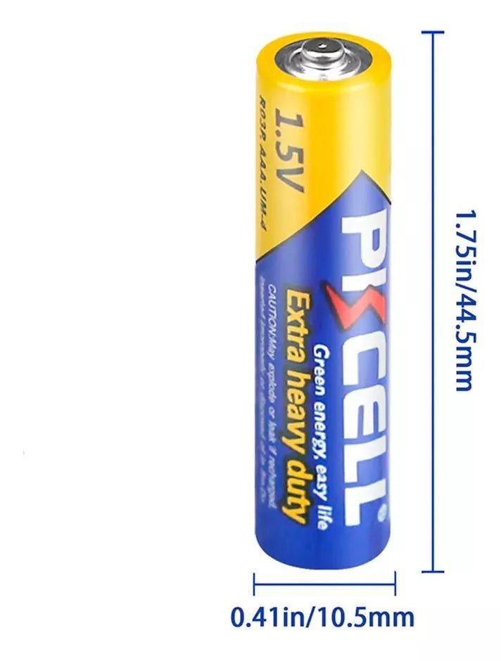 4 Pilas Aaa Pikcell® Original Extra Larga Duración 1.5v R03P - Tecneu