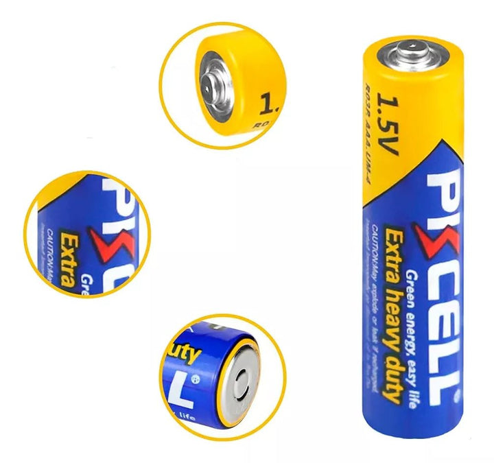 4 Pilas Aaa Pikcell® Original Extra Larga Duración 1.5v R03P - Tecneu