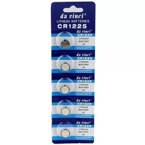 5 Piezas De Pila Tipo Moneda Cr1225 3v Pkcell Reloj Juguete Control - Tecneu
