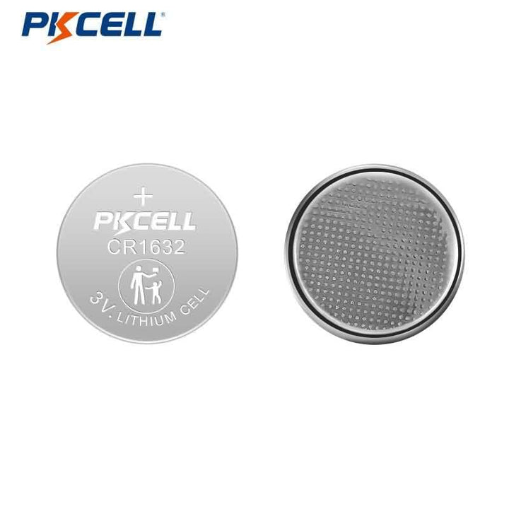5 Piezas Pilas de botón litio Pkcell CR1632 3V 16x3.2mm DL1632 / L1632 / KECR1632 - Tecneu