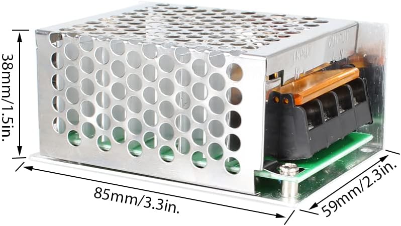 Dimmer Regulador Voltaje Control Velocidad 110~220vac 4000w