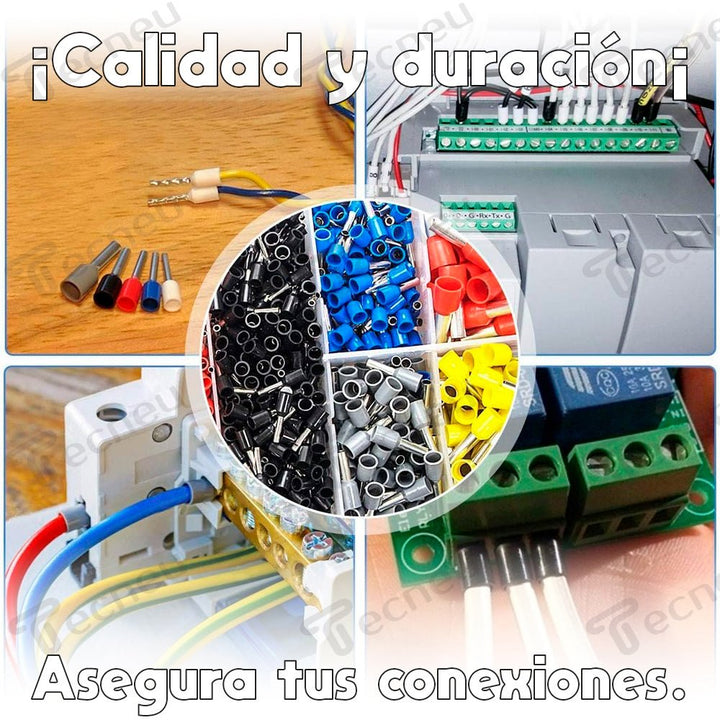 Pinza Ponchadora Para Terminales Ferrules 0.25 - 10mm Awg23 - 7 - Tecneu