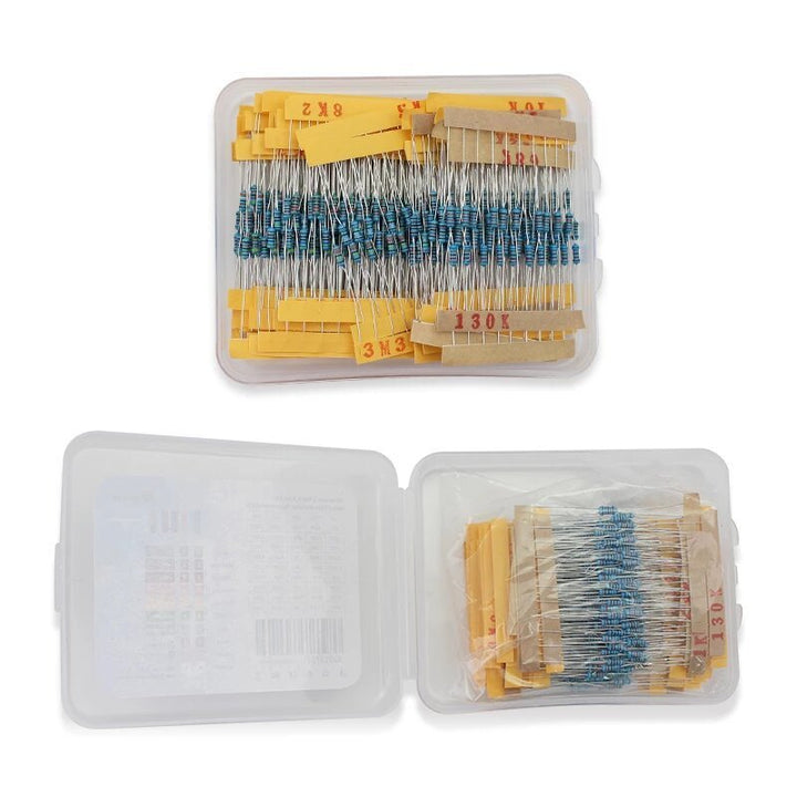 600 Resistencias 30 Valores 1% 1/4w En Caja - Tecneu