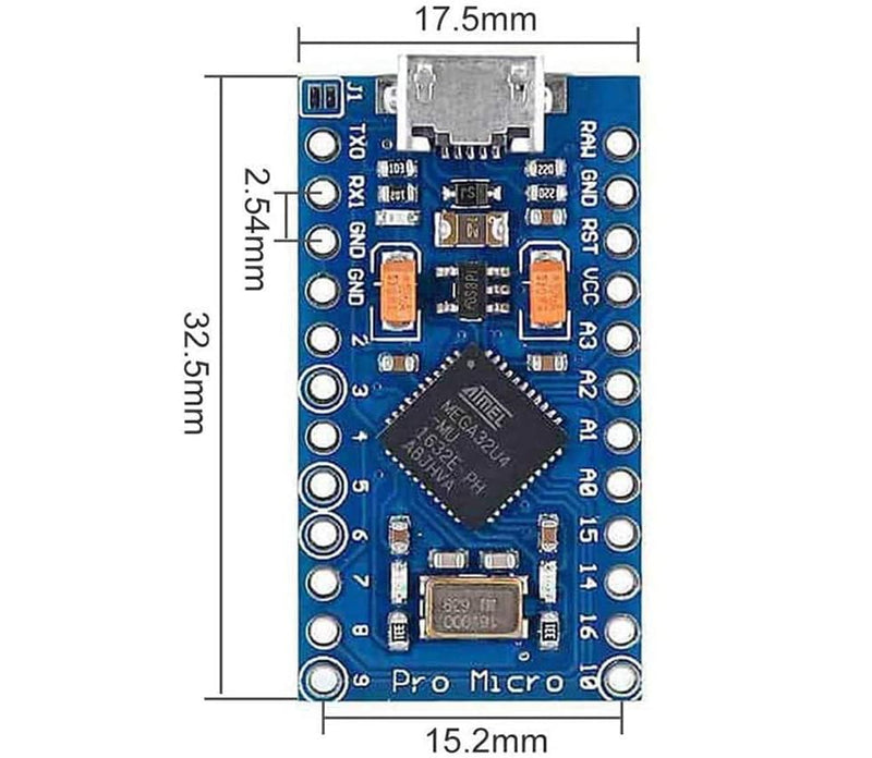 Arduino Pro Micro Leonardo 5v / 16 Mhz Atmega32u4