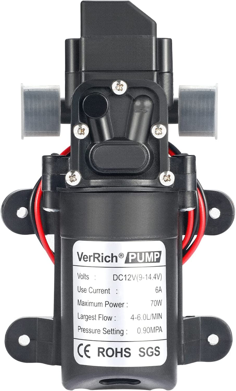 Bomba De Agua Diafragma Portátil Inteligente 1/2inch 6l/min 12v 70w