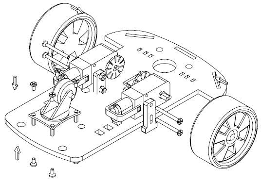 Chasis De Carro Kit Arduino, 2 Llantas