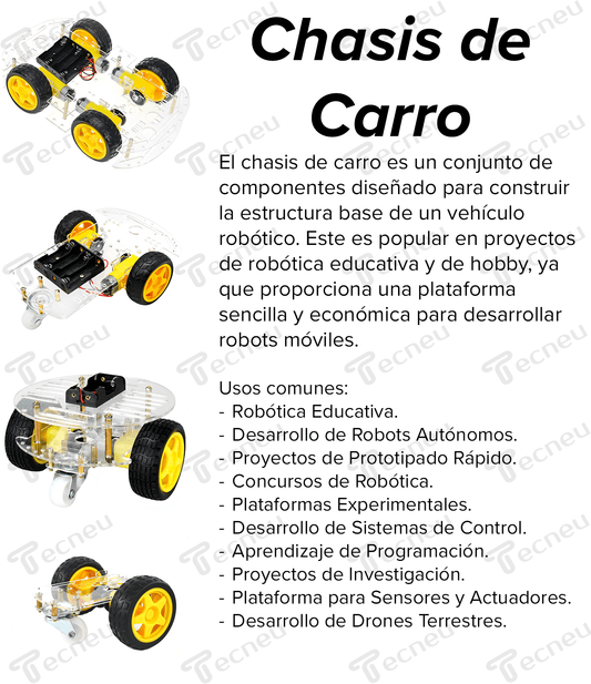 Chasis De Carro Kit , 2 Llantas - Tecneu