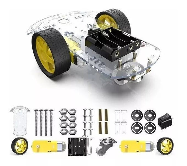 Chasis De Carro Kit Arduino, 2 Llantas