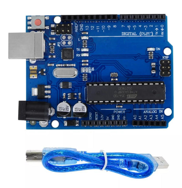 Arduino Uno R3 DIP Desmontable Con Cable USB