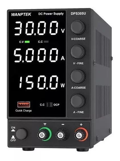 Fuente De Alimentación Conmutada Regulada 0-30v 0-5a Wanptek DPS305U Laboratorio
